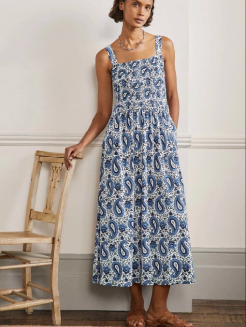 Boden Peggy Paisley Jersey Maxi Dress